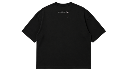 Black Sakura boxy Tee - PREORDER