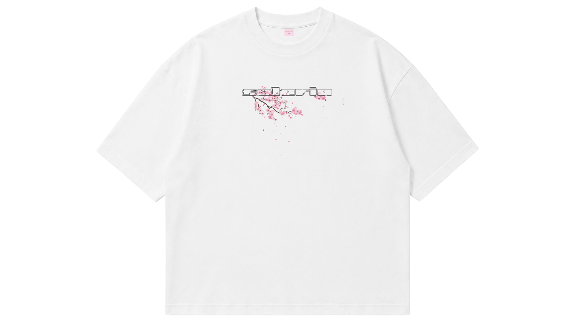 White Sakura Boxy Tee - PREORDER