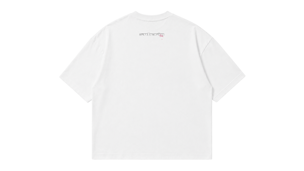 White Sakura Boxy Tee - PREORDER